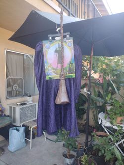 Wicked Elphaba Witch Costume with Broom