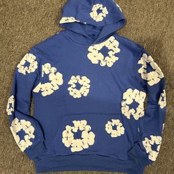 Blue Denim Tear Hoodie