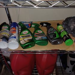 Assorted turtle wax car care products