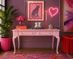 Cute Vintage Pink Desk