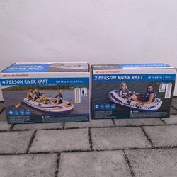 2 Person Boat And 4 Person Boat Raft Great For Rivers And Lakes And Any Body Water 