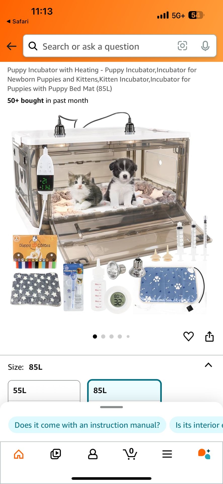 Puppy Incubator with Heating (new) (Read ad before messaging)