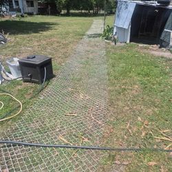 Painted Chain LINK FENCE