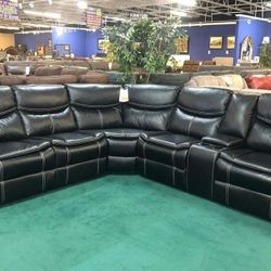 Bastrop Reclining Sectional Sofa Couch 