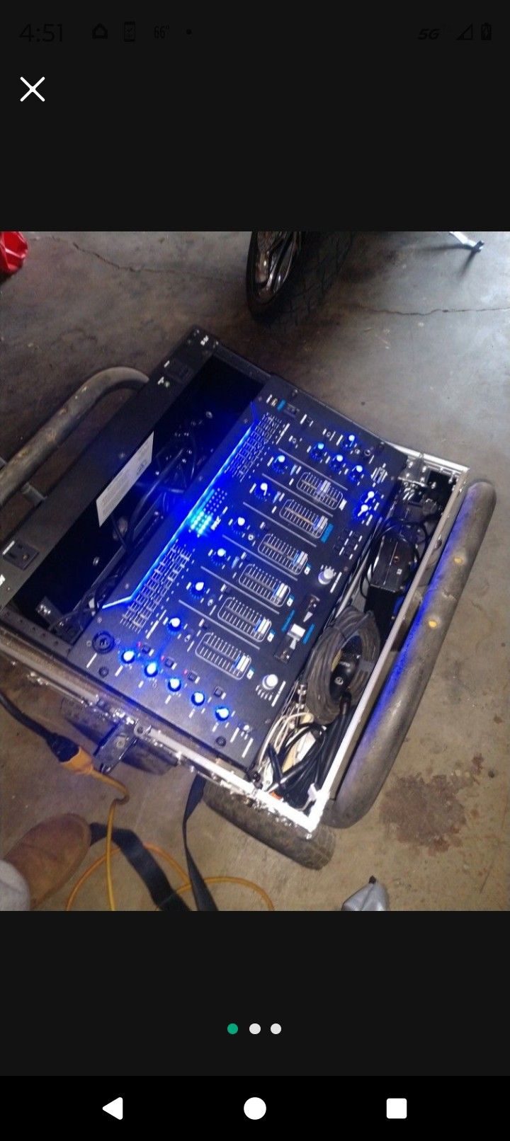 DJ Equipment. Speakers Amp And Mixer