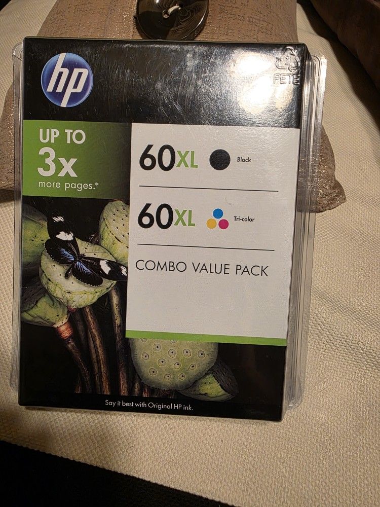 hp 60XL Tri-color And Black ⚫️ Ink Cartiges New