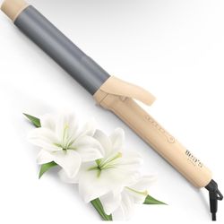Ilea’s Style 1.25" Ceramic Curling Iron Wand. Create Luxurious Loose Waves and Curls That Last All Day. Designed to Protect Each Strand, Eliminates Fr