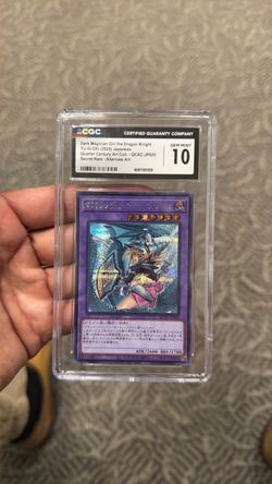 2025 Yu-Gi-Oh Dark Magician Girl the Dragon Knight JPN. Secret Rare Alternate Art - CGC 10 (Gem Mint)