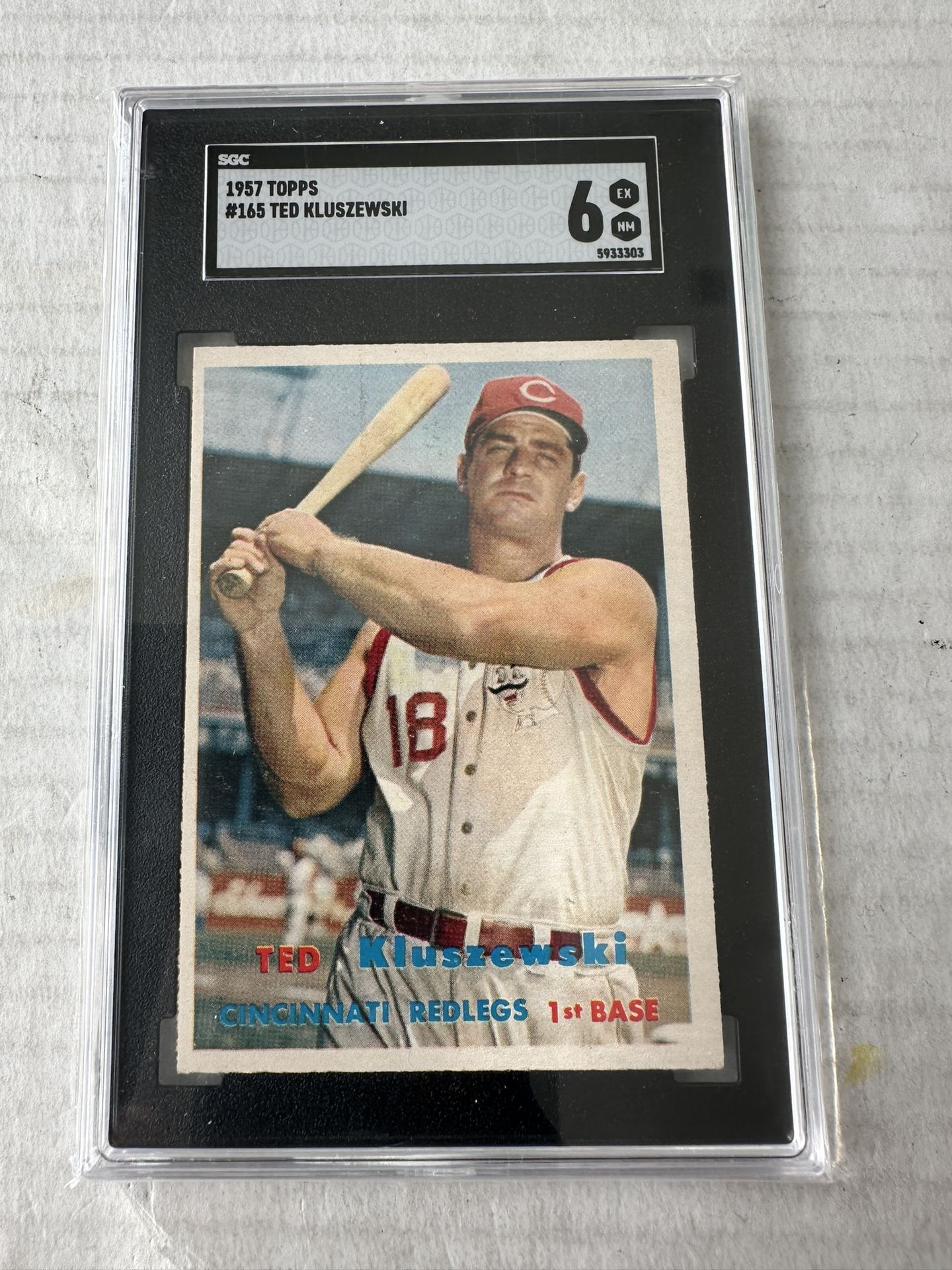 1957 Topps Ted Kluszewski Graded 6 Baseball Card