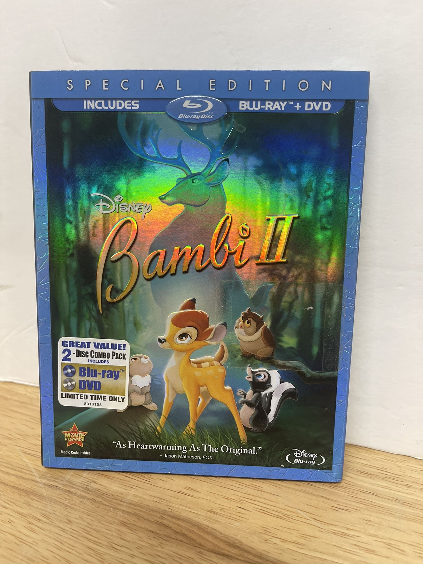 Bambi II (Blu-ray/DVD, 2011, 2-Disc Set, Special Edition) Brand New! Sealed!