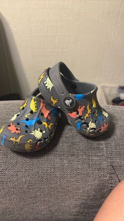 Dinosaur’s crocs toddler
