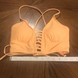 Yellow Or Orange bikini top size M. 