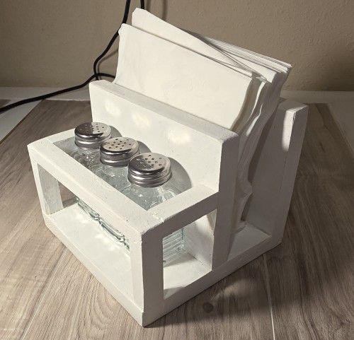 Napkins & Salt And Pepper Holder