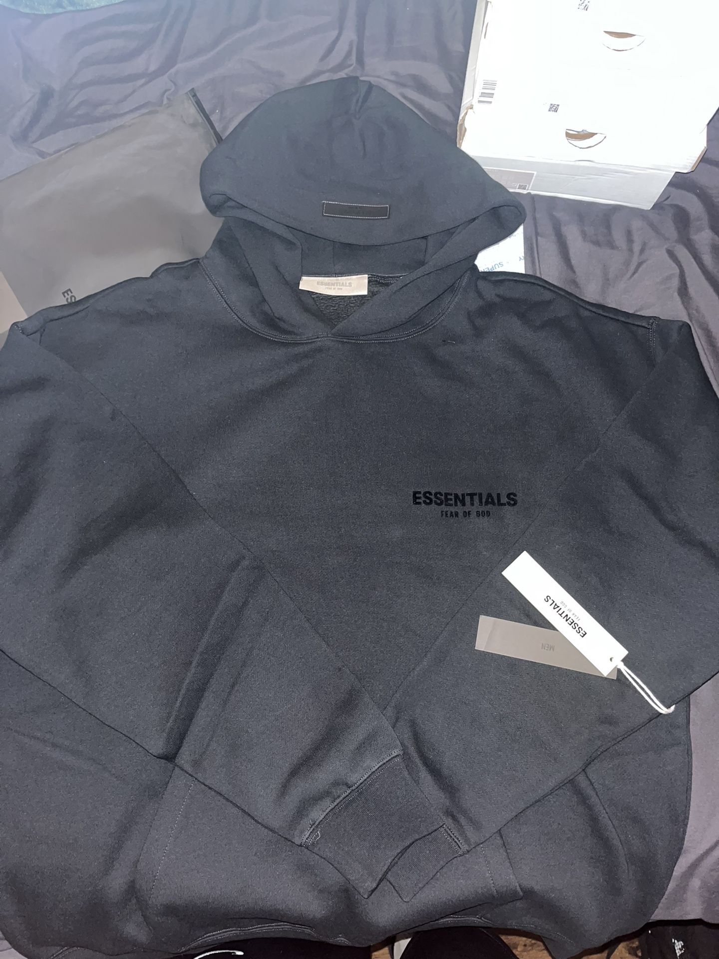 Black Essentials Fear of God Hoodie 
