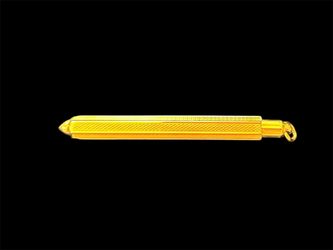 Vintage Yellow Gold Toothpick Pendant Stamped 750