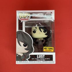 Funko Pop! Fullmetal Alchemist #898 Lust Hot Topic Exclusive Vinyl Figure