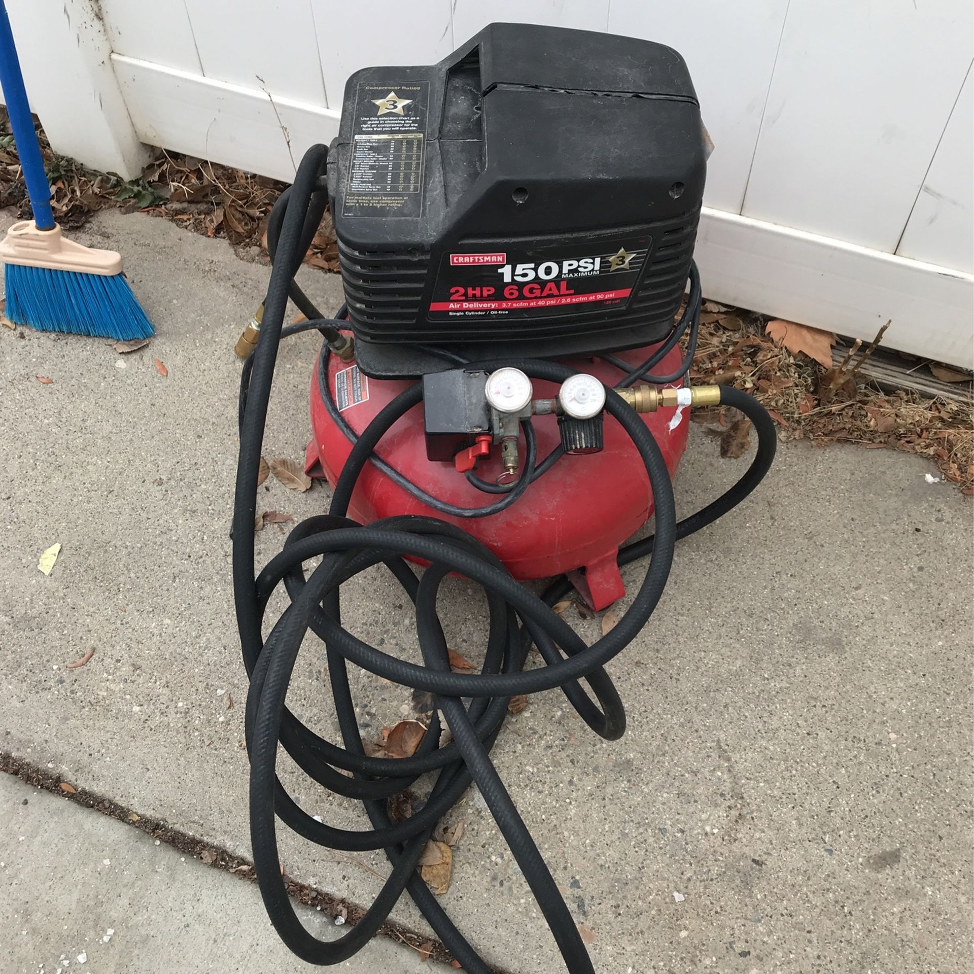 Craftsmans 2 HP 6 Gallon Air Compressor