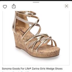 Zarina Girls Wedge Shoes.Size 12 And Size 1