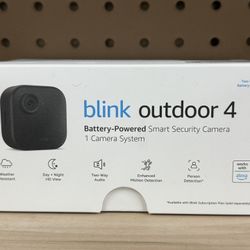 NEW! Blink Outdoor 4 Wireless Smart Security Camera System up to 2-Year Battery Life - LATEST MODEL