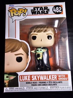 FUNKO POP! LUKE SKYWALKER WITH GROGU #482 STAR WARS