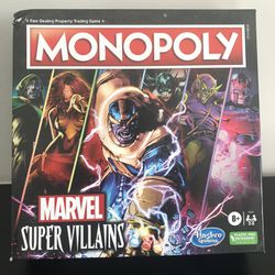 Brand new! Monopoly Marvel Super Villains Edition Board Game