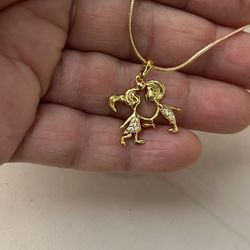14k gold plated necklace