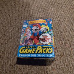 1989 Nintendo NES Mario Zelda Game Packs Cards