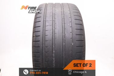 Pair of 2 Used  6/32 Summer  325/40ZR22  114Y  Yokohama  Advan Sport V107 MO1