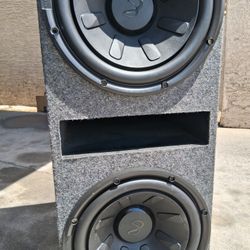 2 12s In Box With Amp And Wires 
