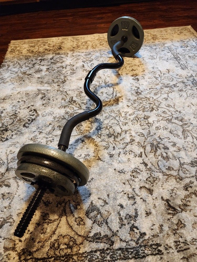 Fitness Chrome Barbell more than 40lbs