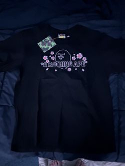 BAPE A Bathing Ape Black Short Sleeve T-Shirt Men's XL