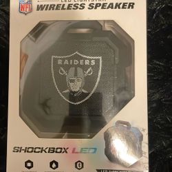 NFL Shock Box LED Raiders Edition Bluetooth Speaker