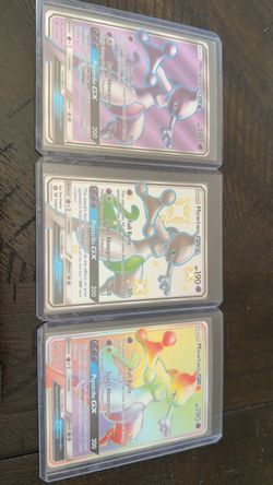 Pokémon Mewtwo  GX  Lot base ,shiny ,rainbow rare