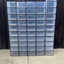 41 Large shoe boxes $1(each Box)