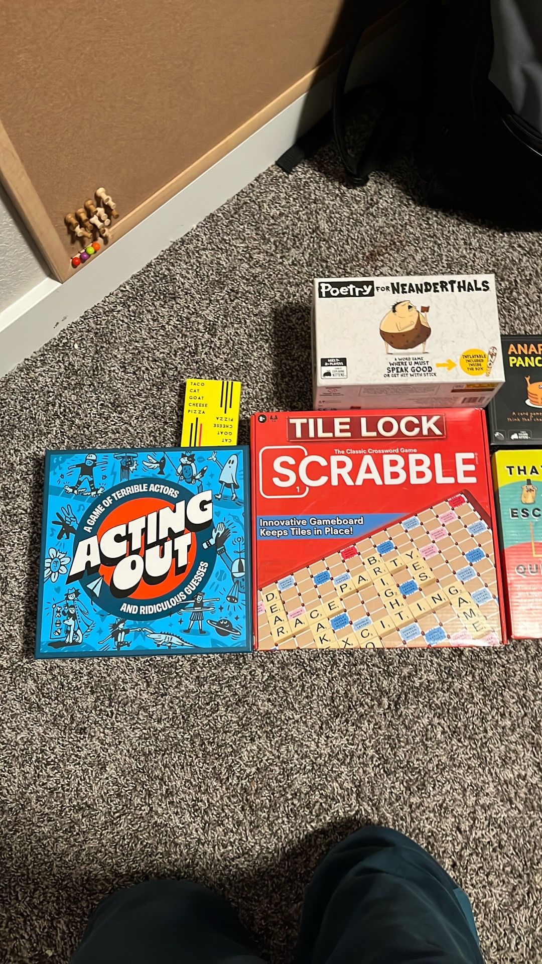 Board games and card games