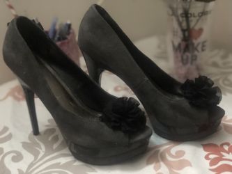 High heels black & gray