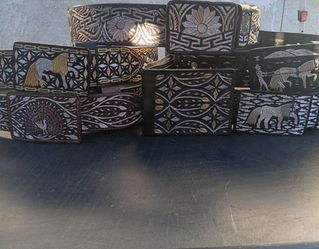Cinturones hilo de plata