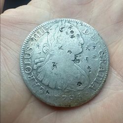 1795 8 Reales Silver Mexico