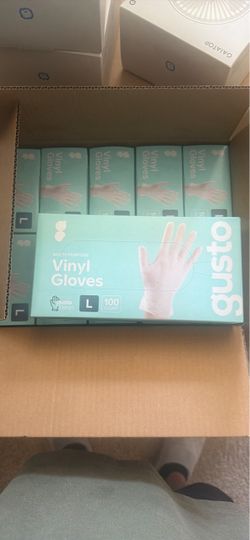 Multi-Purpose Vinyl Gloves Large 100 Count – $5 Each / $40 Case