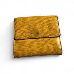 Louis Vuitton Yellow Epi Trifold Wallet 