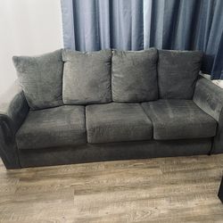 Small gray loveseat