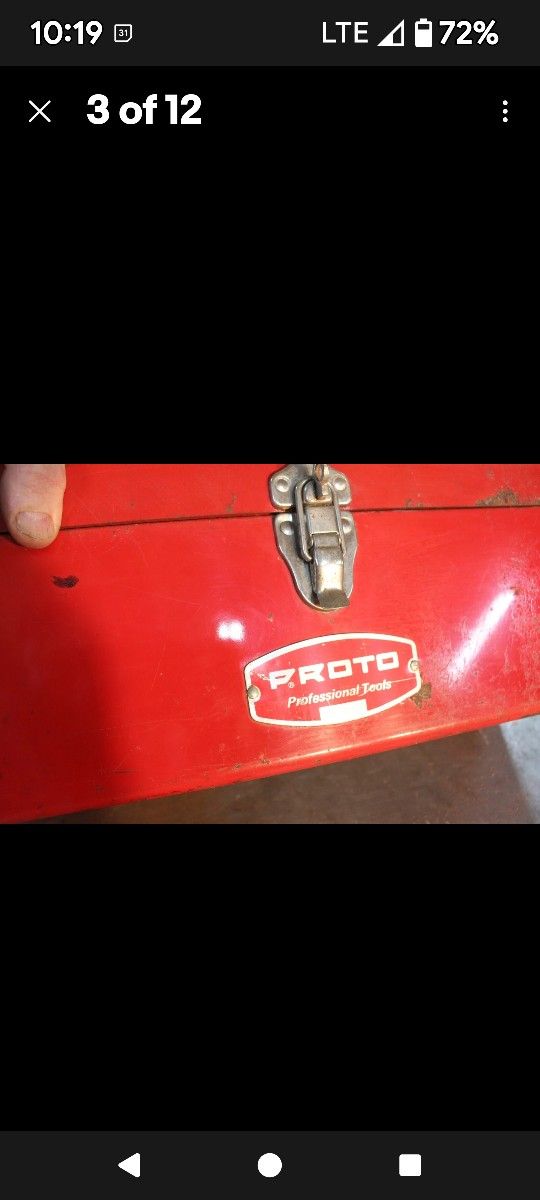 PROTO PROFESSIONAL TOOLBOX, Hip Roof, vintage, 19" 9971 $45