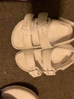 Toddler Size 4-7 Sandals And Crocs