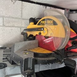 Pro Tech Miter Saw 10” W Finish Aluminum Diablo Blade