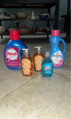 Persil 84oz, Downy, Softsoap, Gain