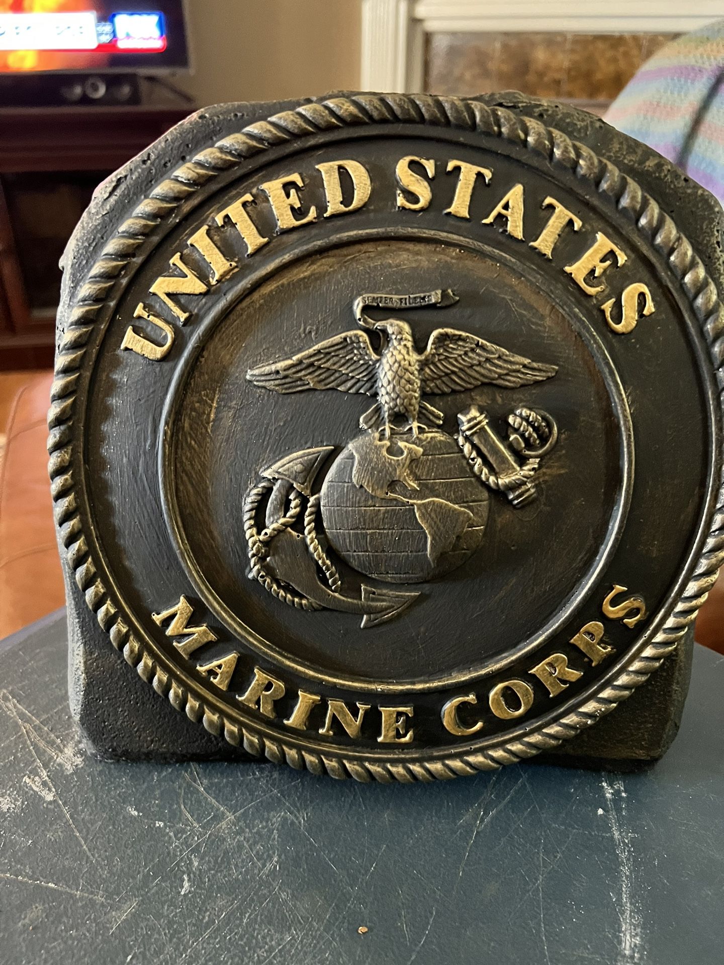 New Concrete Marine Corp Garden Decor Stone