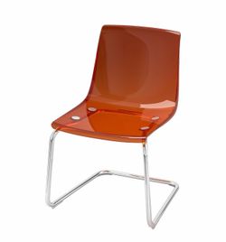 IKEA TOBIAS Chair - Transparent Brown-Red Chair