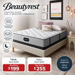 Beautyrest 12" BR800 Medium Mattress Available in twin and full size