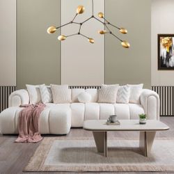 Lis Ivory Boucle Sectional 🔥😍😍🥳 