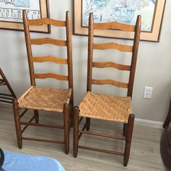 Vintage Ladder Back Chairs